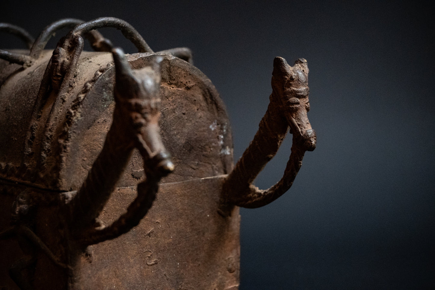 Bronze Dogon box from Mali