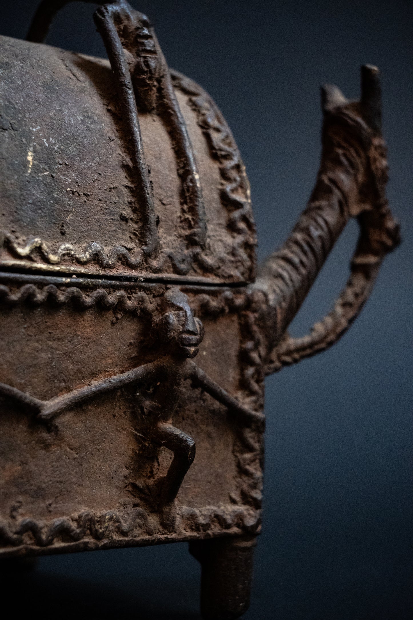 Bronze Dogon box from Mali