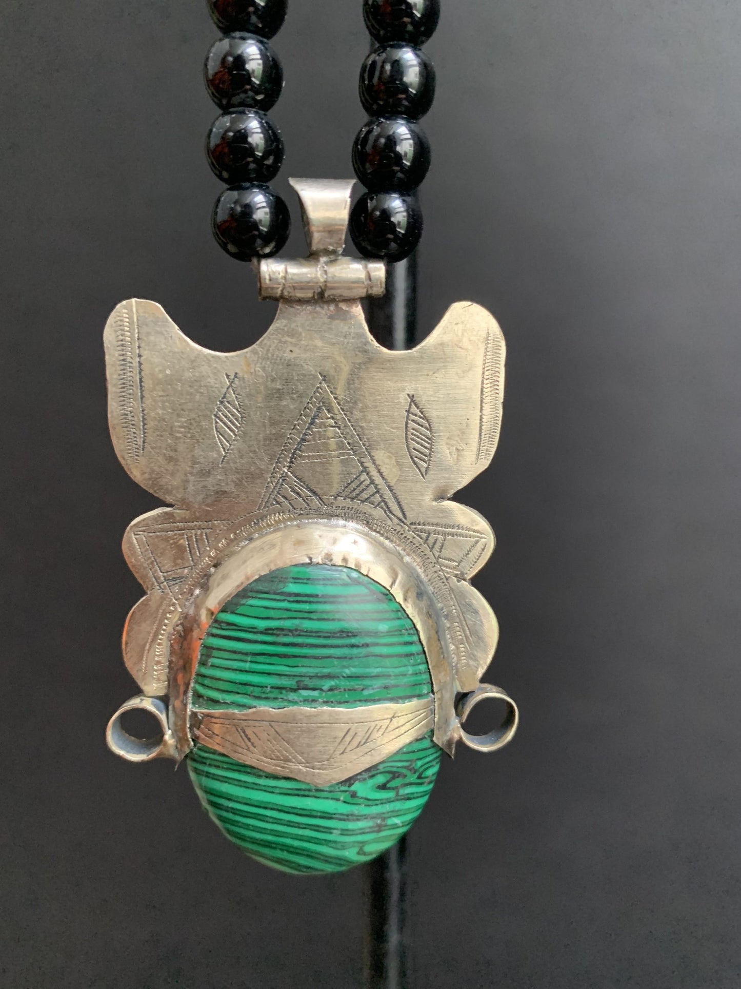 Touareg malachiet ketting - Rootz Gallery