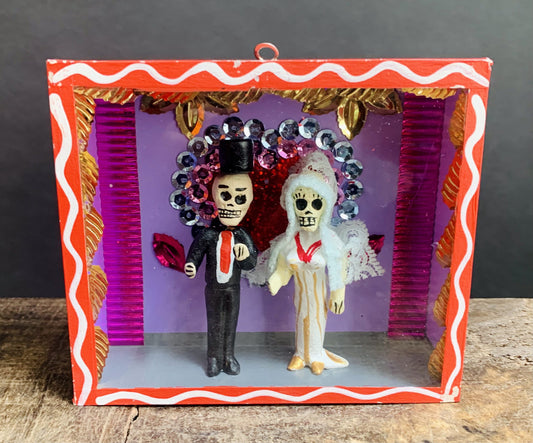 Diorama Jour des Morts du Mexique (mariage)