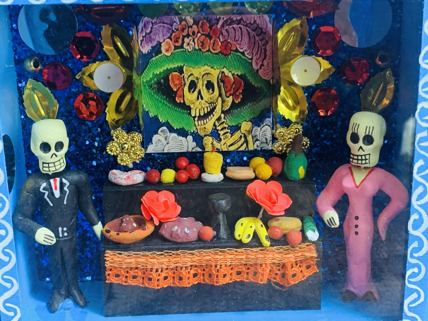 Diorama Dag van de Doden uit Mexico