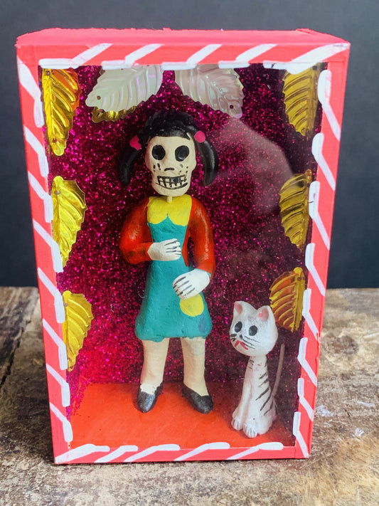 Diorama Dag van de Doden uit Mexico (bruiloft)