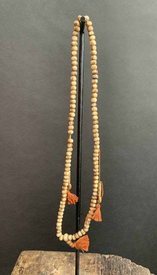 Mala necklace of yak bone