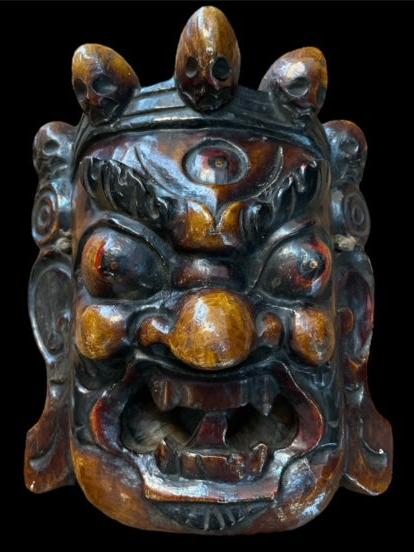 Mahakala mask - brown