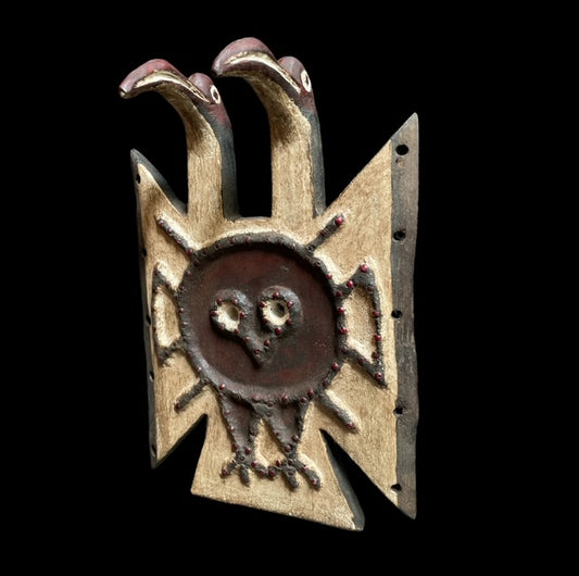 Toussian hornbill plank mask (Loniake) from Burkina Faso