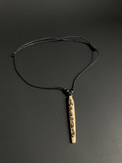 Amulet necklace made of yak bone from Nepal