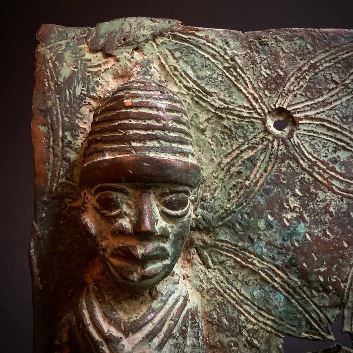 Benin bronzen plaquette uit Nigeria