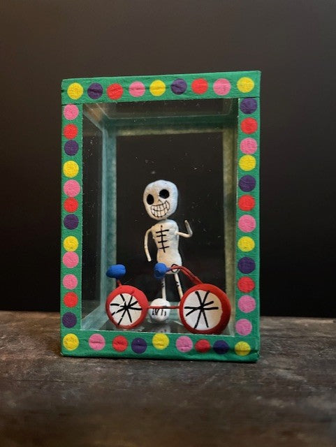 Diorama Dag van de Doden uit Mexico - Fiets