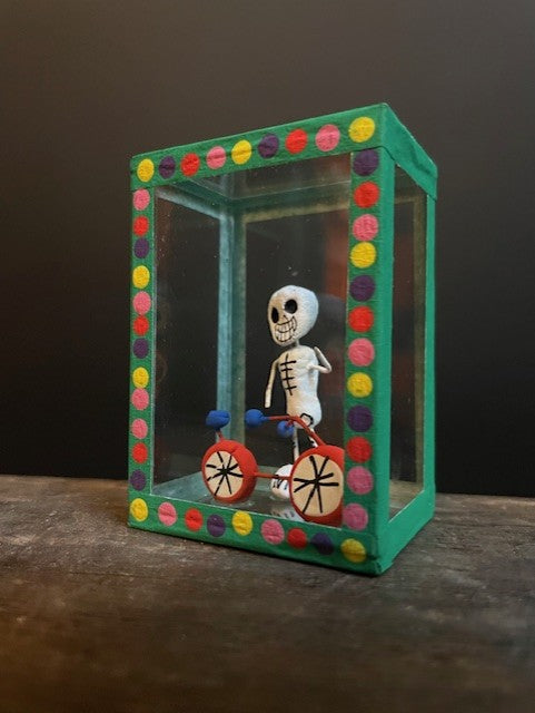 Diorama Day of the Dead from Mexico - Bicycle