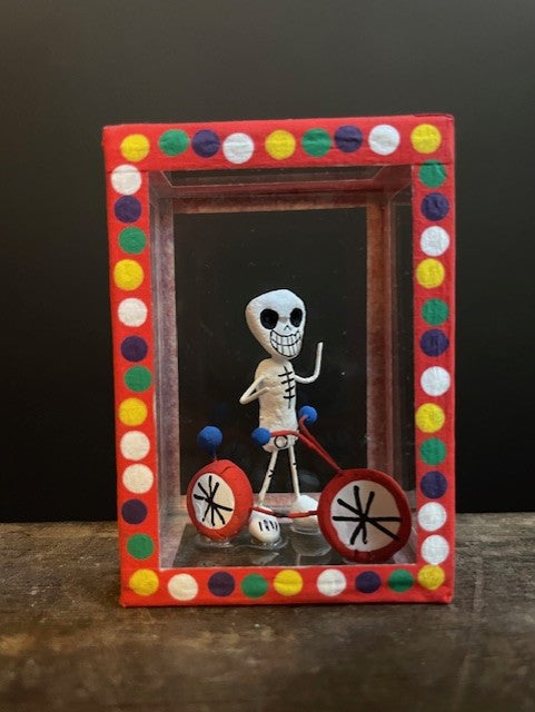 Diorama Day of the Dead from Mexico - Bicycle