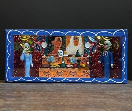 Diorama Day of the Dead from Mexico - Ofrenda Frida Kahlo