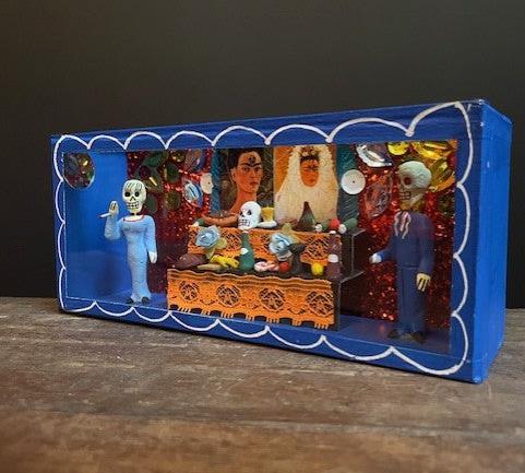 Diorama Day of the Dead from Mexico - Ofrenda Frida Kahlo