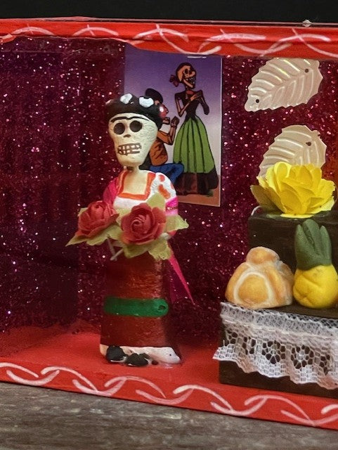 Diorama Day of the Dead from Mexico - Ofrenda Frida Kahlo