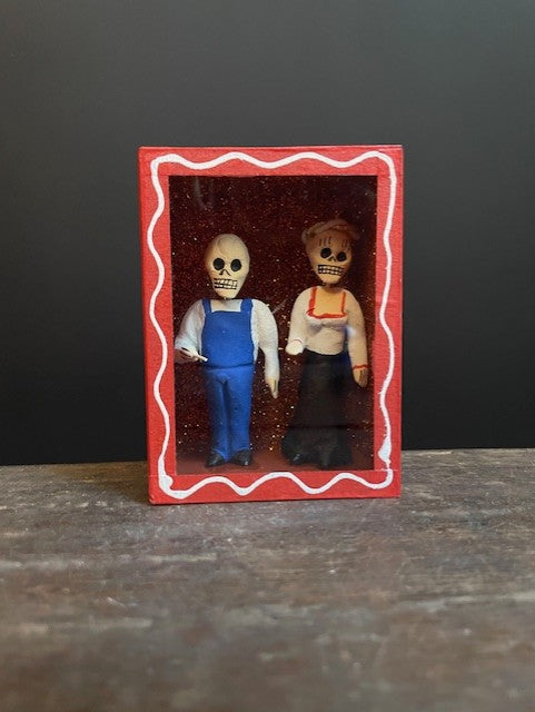 Diorama Jour des Morts du Mexique - Couple