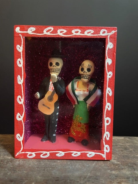 Diorama Day of the Dead from Mexico - Couple