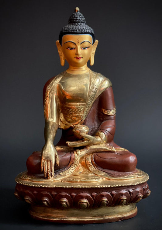 Goldface Shakyamuni boeddha uit Nepal