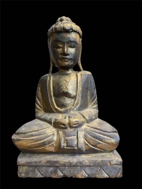 Old wooden Buddha (1970)