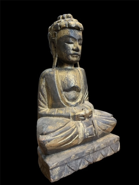 Old wooden Buddha (1970)