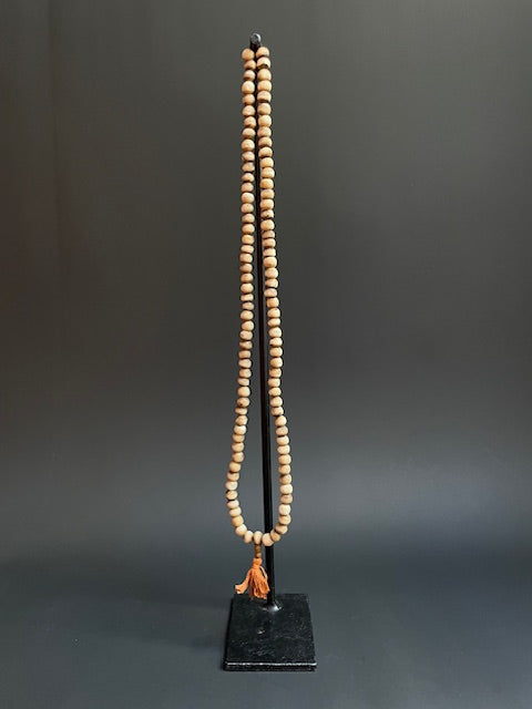 Jakbot ketting met streepjes uit Nepal - beige