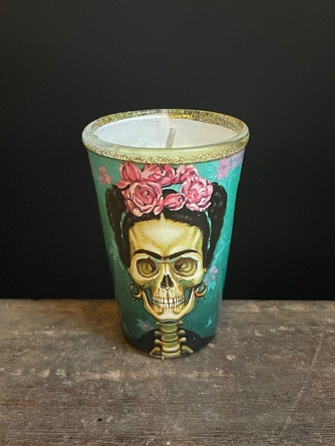 Candle Day of the Dead from Mexico - Frida Kahlo