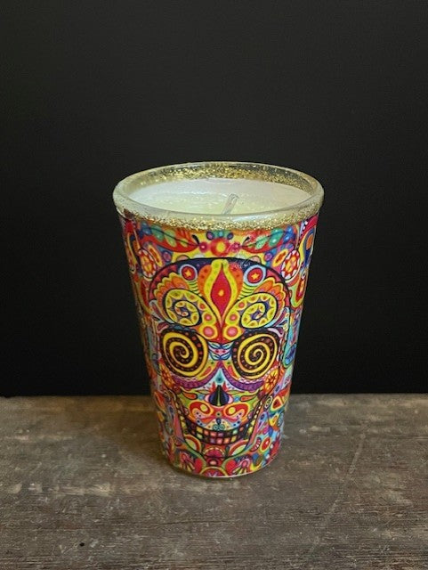 Candle Day of the Dead from Mexico - Skull