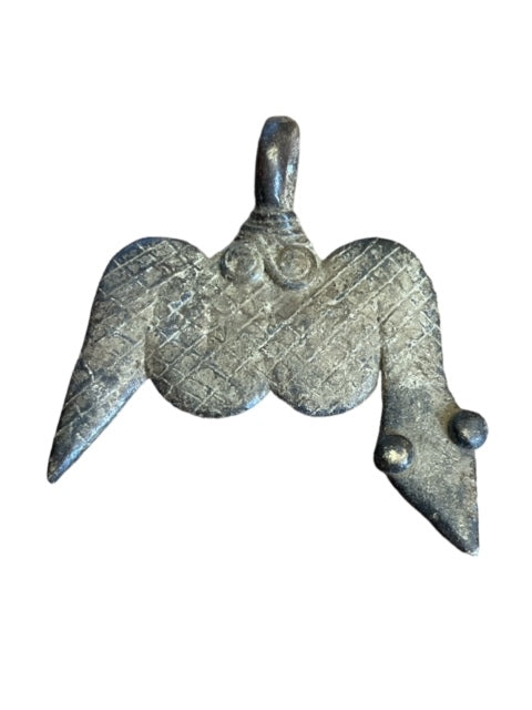 Bronzen amulet van de Lobi uit Burkina Faso - slang