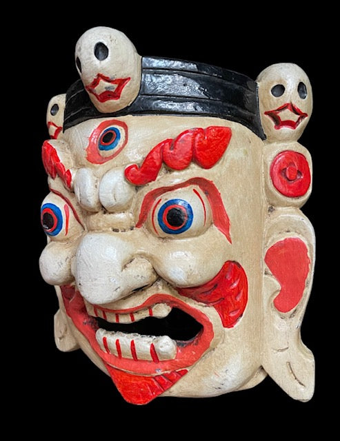 Mahakala mask - white