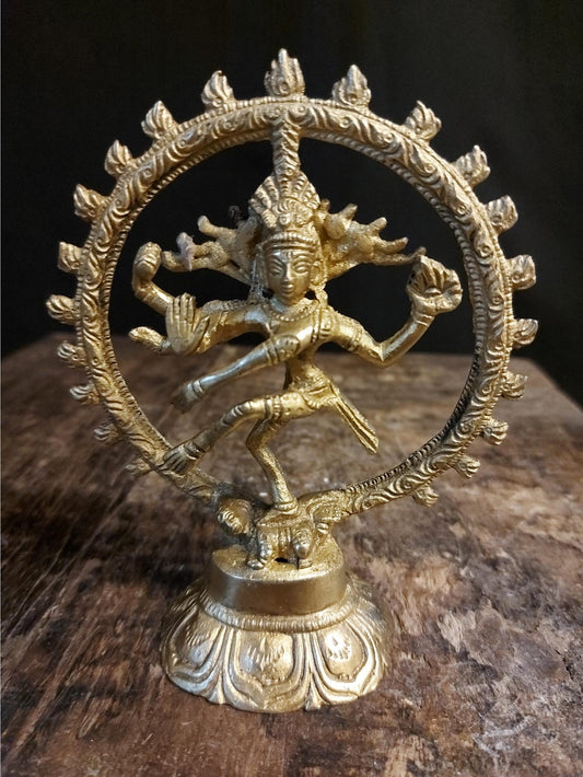 Dansende Shiva Nataraja uit India (14 cm) - Rootz Gallery