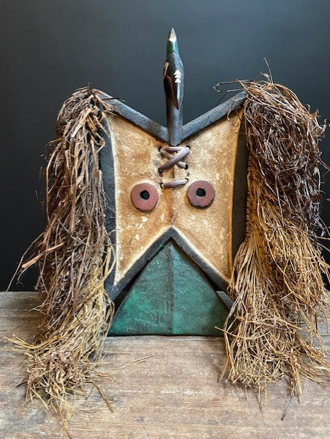 Toussian neushoornvogel plankmasker (Loniake) uit Burkina Faso