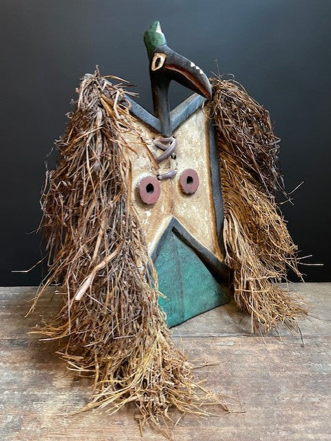 Toussian neushoornvogel plankmasker (Loniake) uit Burkina Faso