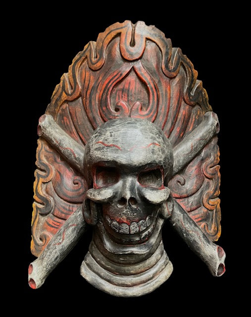 Skull wall mask from Nepal