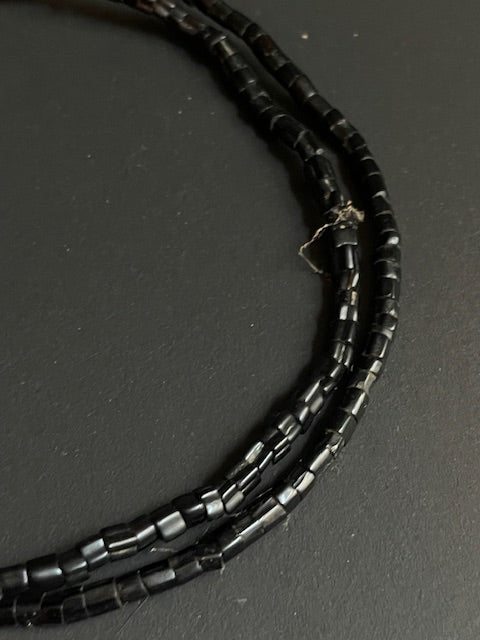 Vintage trade bead necklace from Ghana black