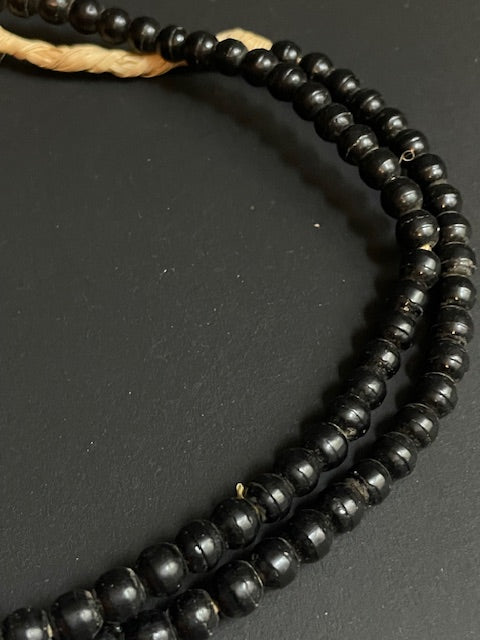 Vintage trade bead necklace from Ghana black