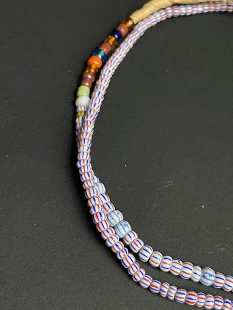 Necklace With selling Large Striped Image Transfer Beads