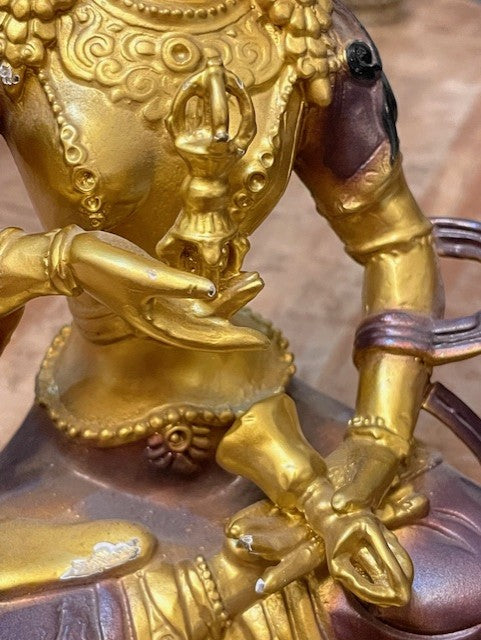 Vajrasattva visage doré