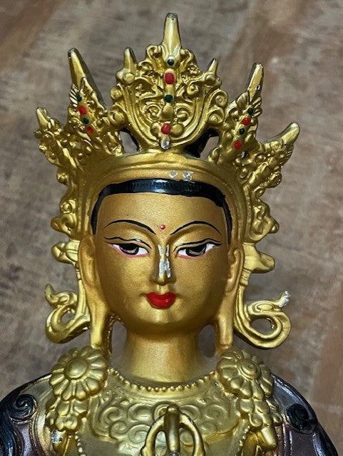 Vajrasattva visage doré