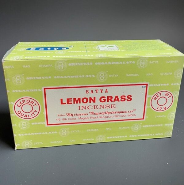 satya lemon grass incense box
