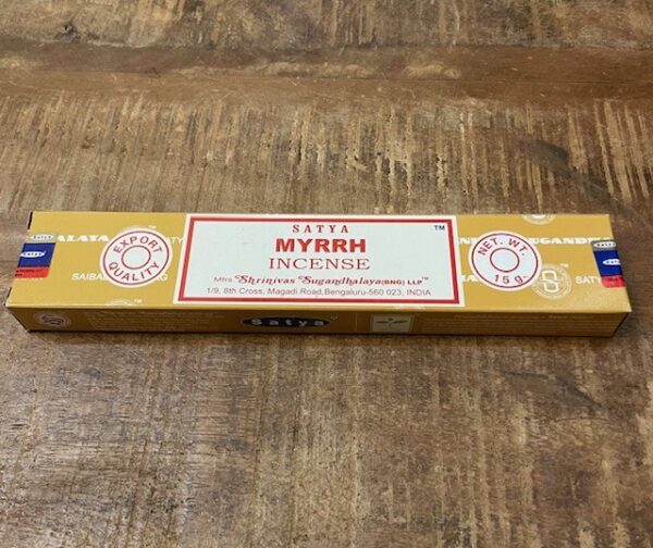 satya myrrh incense