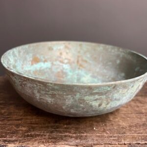patinated singing bowl 13.4 cm