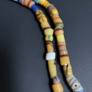 tradebeads necklace multicolor beads